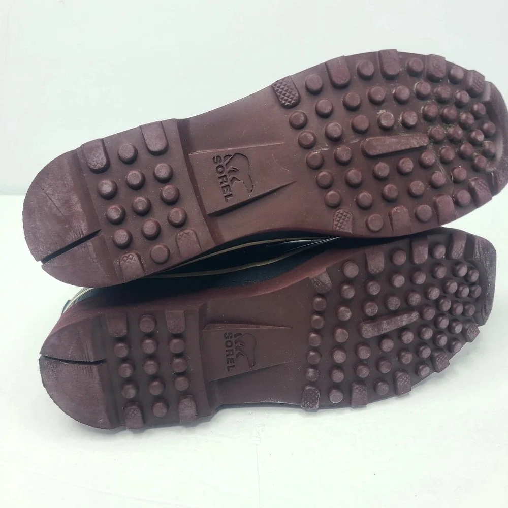 Sorel Mens Caribou Waterproof Boots Size 11.5 Brown Lace Up Winter Snow Lined